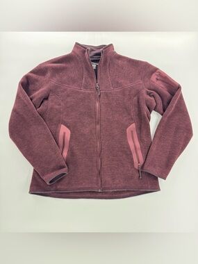Arc’teryx Bordeaux burgundy Zip Polartec Fleece SoftShell Women’s Jacket szXL
